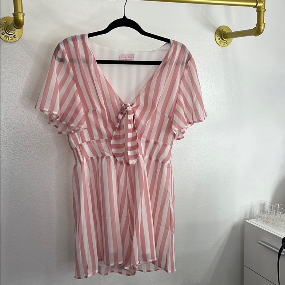 Stripped romper
